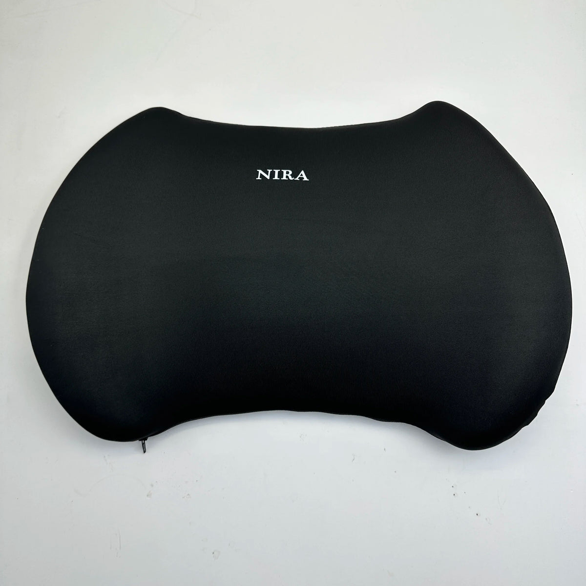 coussin ergonomique dos bleu noir mousse mémoire forme texture douce coton confortable lisse machine