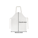 tablier cuisine rose illustration biscuits dessin animé cuillères chef élastiques durable protection lin