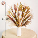 bouquet fleurs séchées naturel blanc beige rustique décoration maison anniversaire mariage
