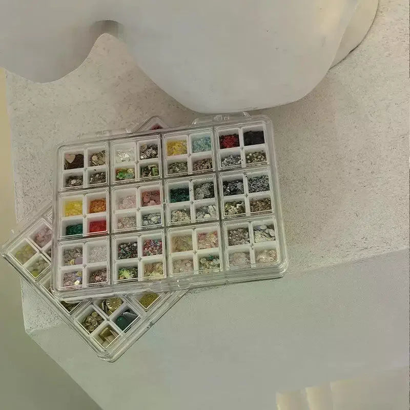boîte rangement bijoux transparente moderne 48 compartiments accessoires