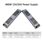 alimentation électrique 12v 24v 60w 100w 200w 300w 400w 110v 220v gris métallique certifié