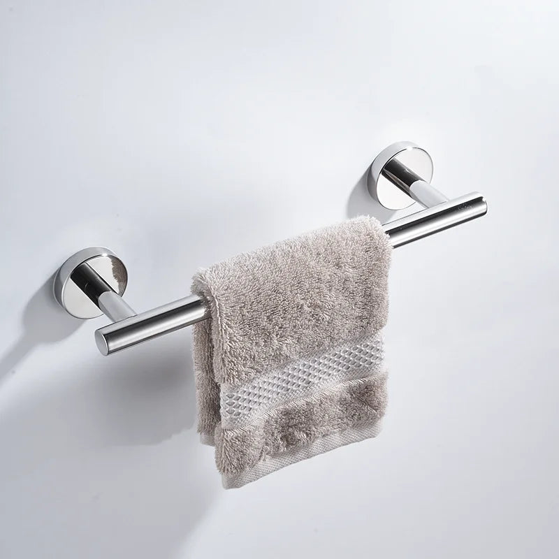 porte serviettes chrome moderne porte papier toilette crochet ensemble salle bain organisation quincaillerie acier