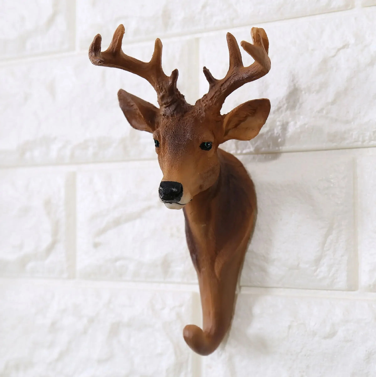 tête animale sculptée girafe gorille zèbre éléphant ram cerf décorative réaliste fixée