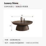 table basse ronde moderne minimaliste bois naturel salon grande petite