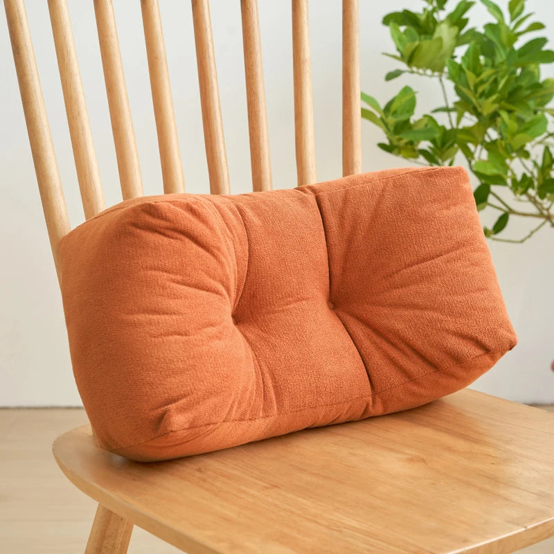 coussin lombaire anti décubitus polyester gris vert orange jaune tissu ergonomique fixations support