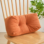 coussin lombaire anti décubitus polyester gris vert orange jaune tissu ergonomique fixations support