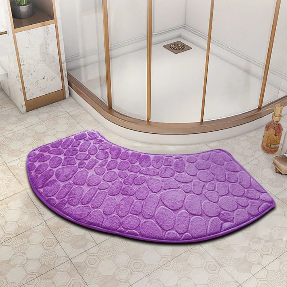 tapis bain moderne rouge texture serpent antidérapant durable salon bain absorbant blanc beige bleu