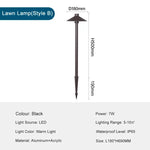 lampe extérieure moderne led noire étanche aluminium base fixation 500mm 690mm