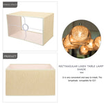 abat jour rectangulaire moderne tissu lin beige clair rose pâle opacité tringle