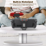 support mural steam deck gris rouge fixation vis utilitaire moderne rangement console jeu