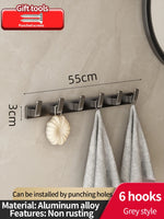 porte sacs mural gris métallisé moderne minimaliste crochets vis fixés