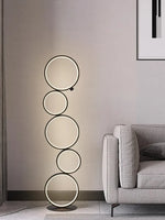 lampe sol moderne blanc circulaire relief minimaliste interrupteur tactile 2000 82000lm