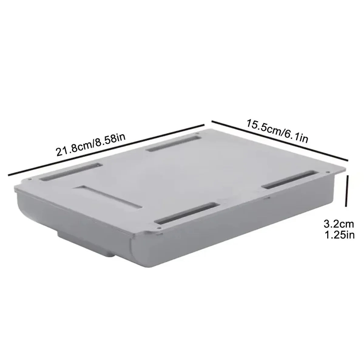 boîte rangement tiroir adhésif blanc moderne pratique papier objets sous plat lisse