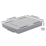 boîte rangement tiroir adhésif blanc moderne pratique papier objets sous plat lisse