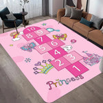 Tapis de ville rose dans une chambre parentale moderne