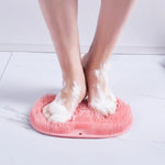 tapis bain silicone rose clair surface rugueuse moderne