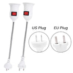 support lampe E27 flexible blanc moderne interrupteur prise us eu adaptable ledéconomieénergie