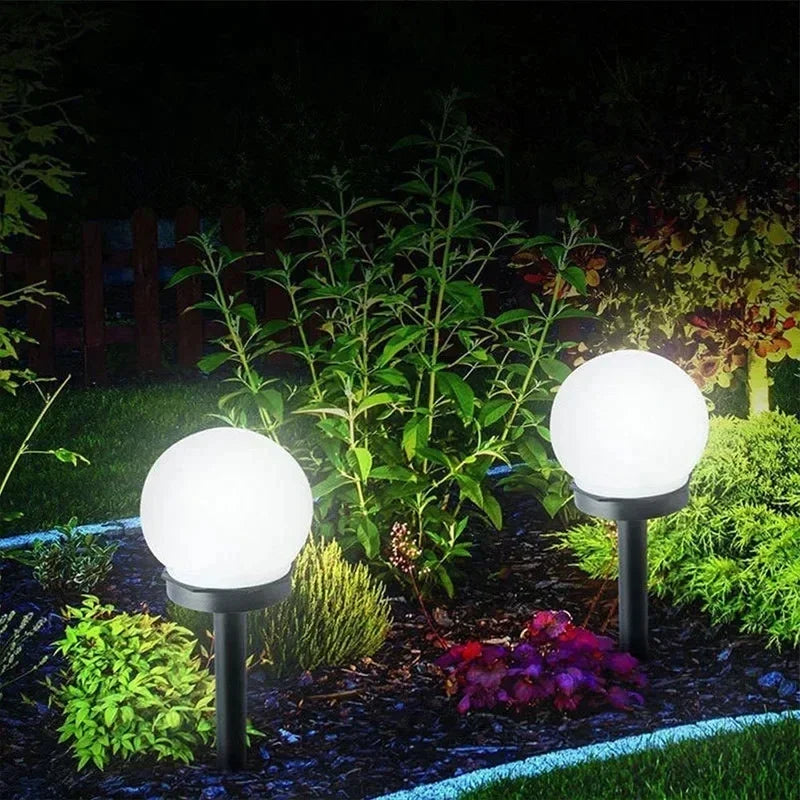 lumière solaire blanche moderne sphérique autoinstallation extérieure jardin décoration festiveextérieur led ip65 étanche