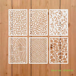 stencils peinture léopard zèbre moderne blanc noir durables 12 pièces