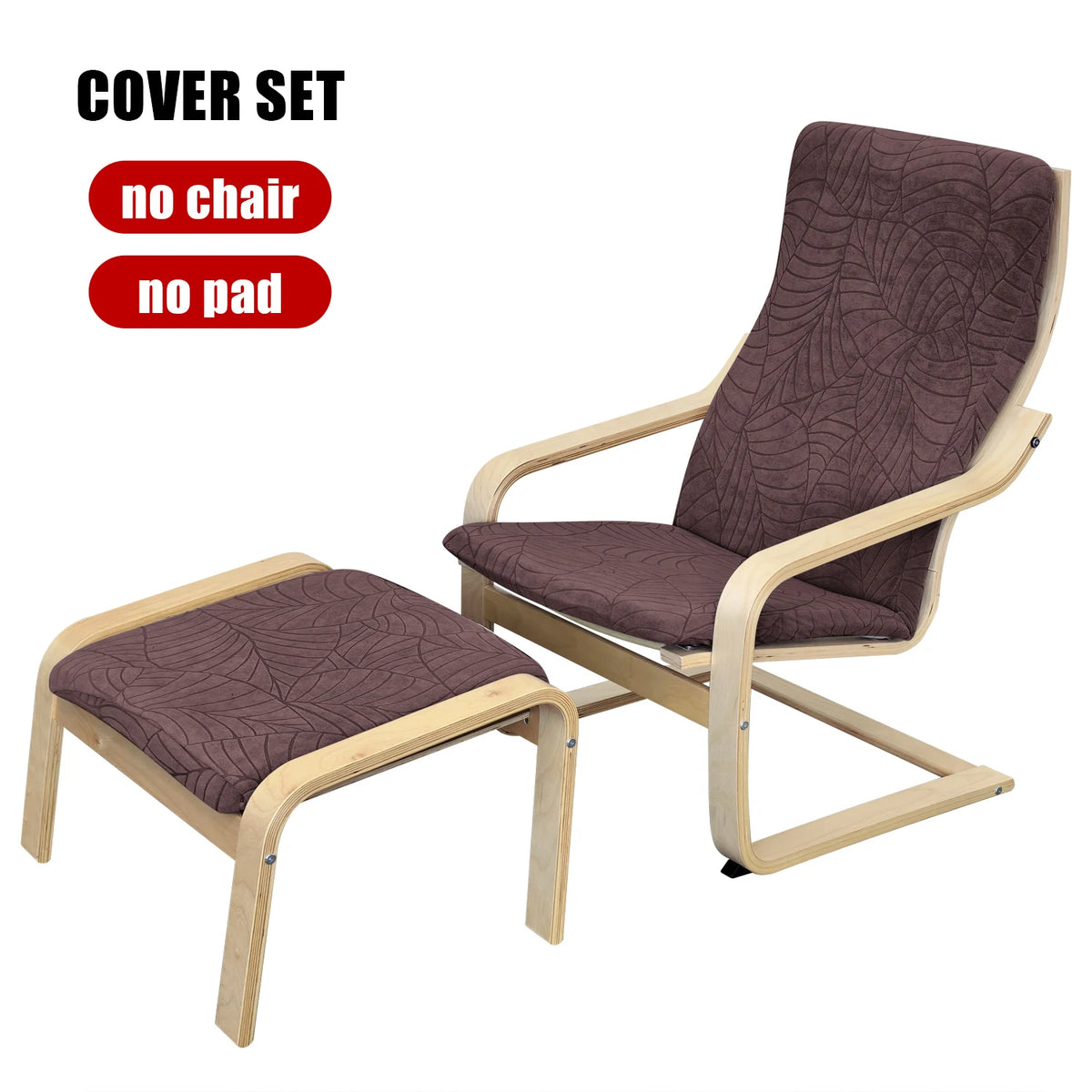 housses chaise coussin repose pieds vert pastel imprimé feuilles moderne polyester extensiblesextérieur mariage banquet
