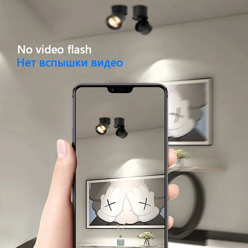spot led pliable blanc moderne salon chambre salle bain maison intérieur