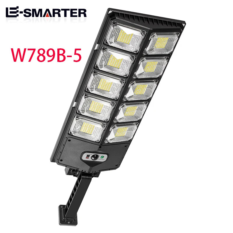 lampe solaire moderne noire capteur mouvement recharge solaire led fixation murale/commande distance