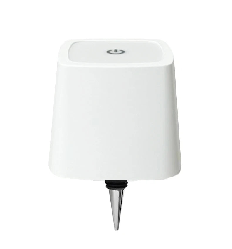 lampe table moderne bleu noir blanc rayures verticales abat jour base rechargeable led 5w