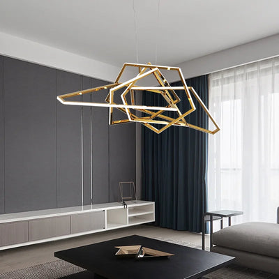 Suspension LED minimaliste en silicone noir vue de face