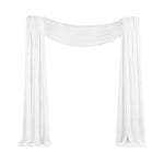 voiles décoratifs blancs soie léger ondulé transparents classiques événements cérémonies