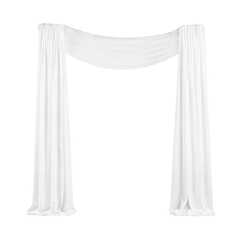 voiles décoratifs blancs soie léger ondulé transparents classiques événements cérémonies