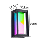 lampe led murale moderne noire ip65 hydrofuge wifi zigbee 2492000lm