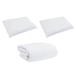 Détail du tissu en microfibre doux de la parure de lit