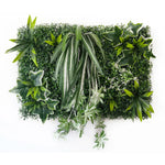mural végétal artificiel feuilles fleurs moderne extérieur intérieur vert blanc