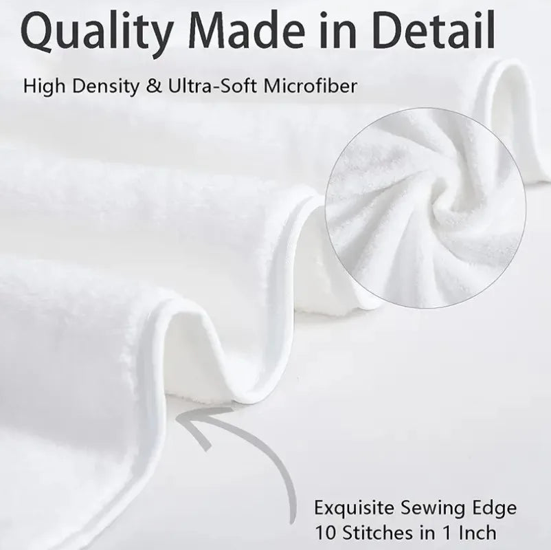 ensemble serviettes bain coton blanc broderie dorée monogramme luxe spa sport sport