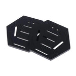 présentoir support médaille noir hexagonal moderne ligne blanche bois décoration muriale compétition gymnastique