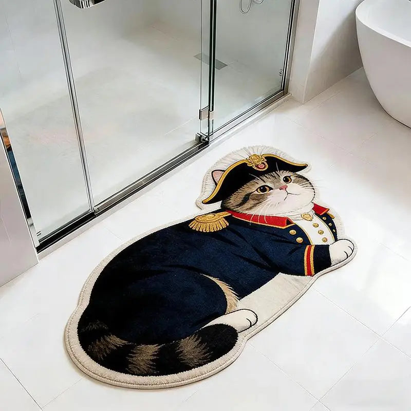 tapis sol antidérapant chats chiens pelucheux moderne décoration maison beige gris bleu marine
