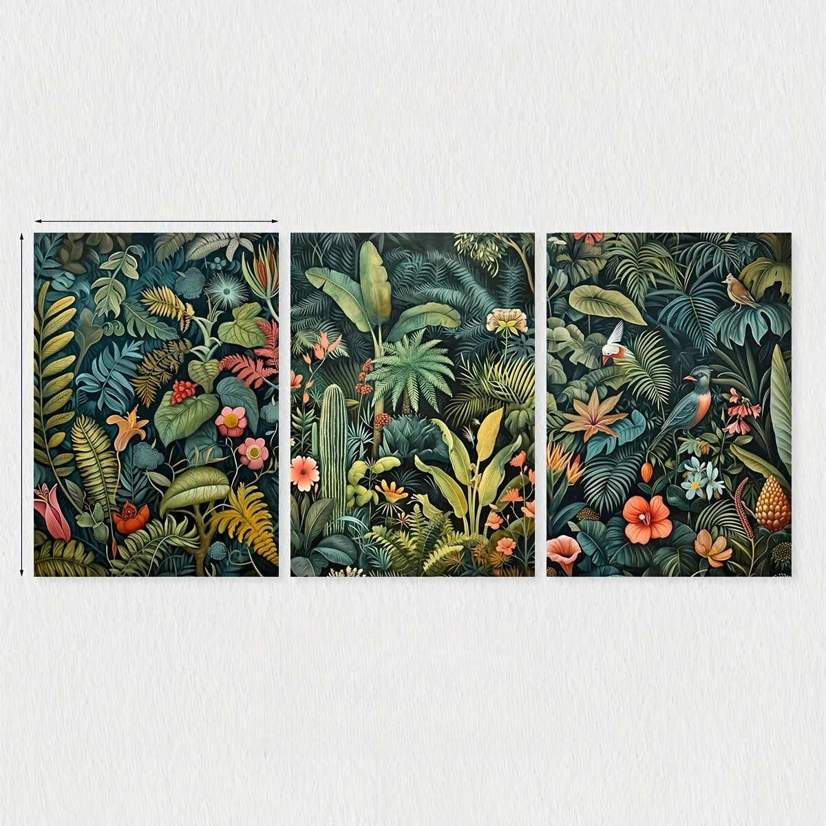 affiches modernes végétales motifs floraux sans cadre toile impression maison salon chambre