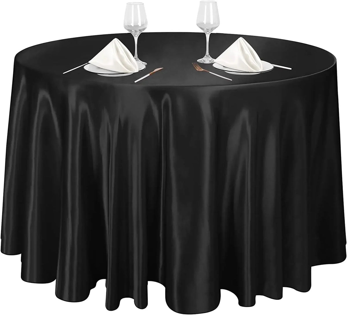 nappe table satin rose pâle unie classique mariage anniversaire extérieur noël 275cm