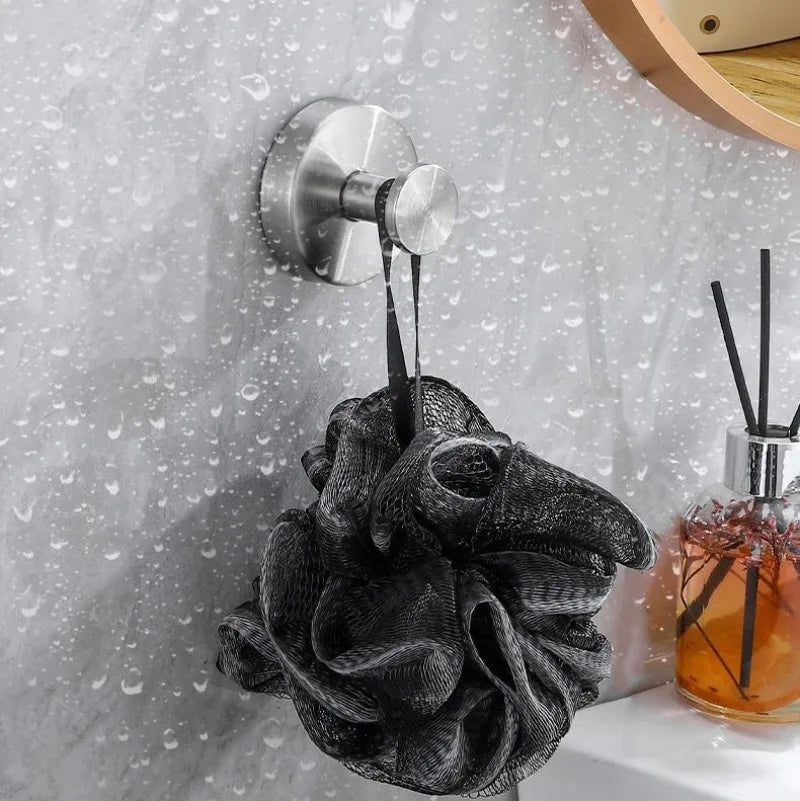 crochet mural ventouse acier inoxydable serviette salle bain cuisine support robuste