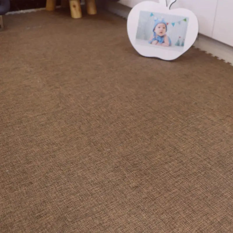tapis modulable carreaux texturés damier gris beige moderne chambre décoration minimaliste
