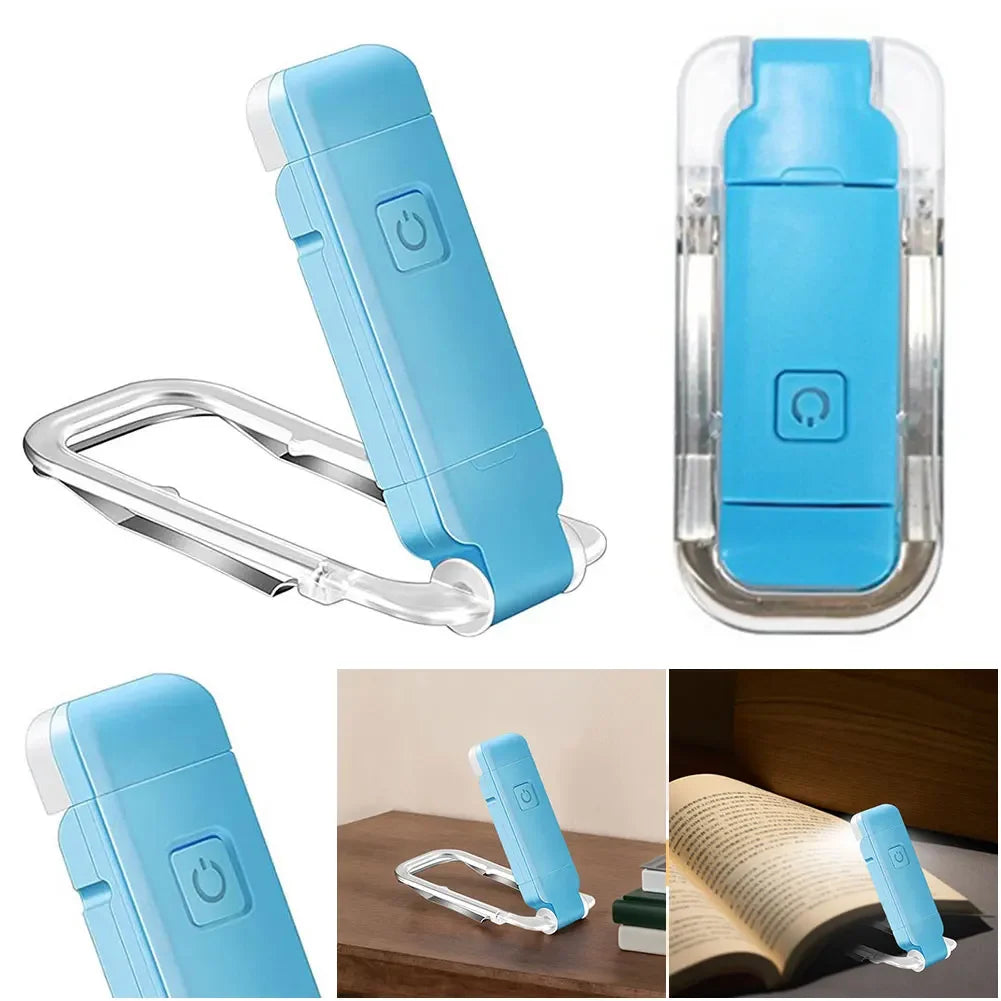 lampe lecture portable rechargeable usb bleu noir blanc rose transparent moderne clips