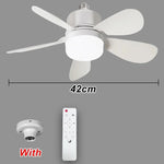 ventilateur lumière blanc moderne télécommande interrupteur bouton led e27 trois vitesses