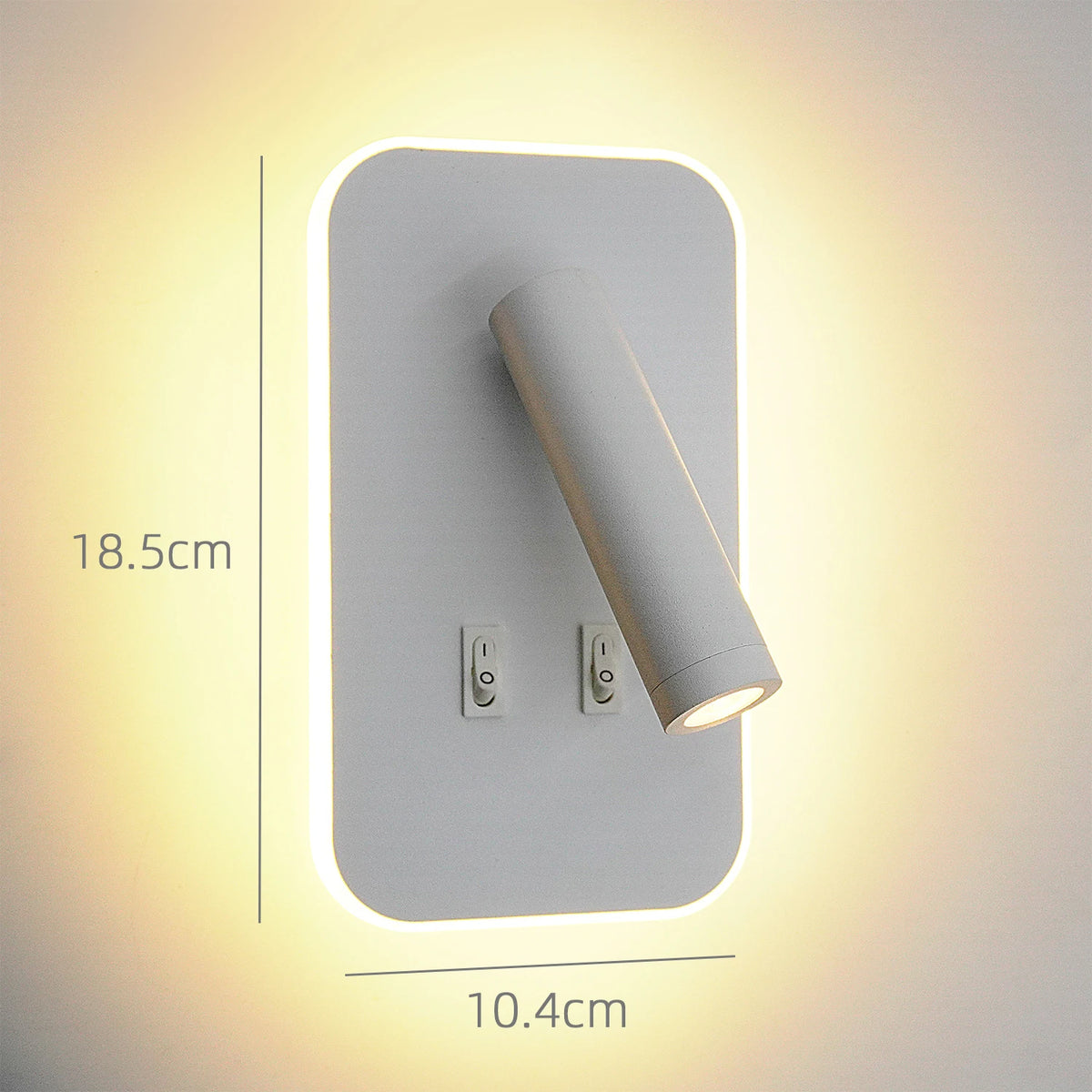 lampe murale moderne blanc mat orientable cuisine chambre coucher étude entree