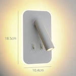 lampe murale moderne blanc mat orientable cuisine chambre coucher étude entree
