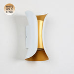 applique murale led aluminium noir or moderne jardin veranda interieur