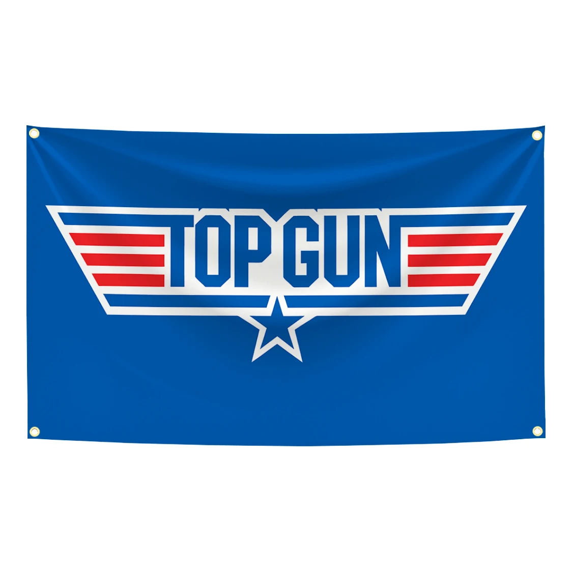bannière top gun logo étoile danger zone epic version avions explosion vintage