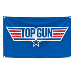 bannière top gun logo étoile danger zone epic version avions explosion vintage