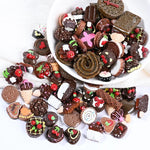 miniatures gâteaux bonbons rose vert bleu transparentes décoratives occasionnelles noël valentin mariage anniversaire