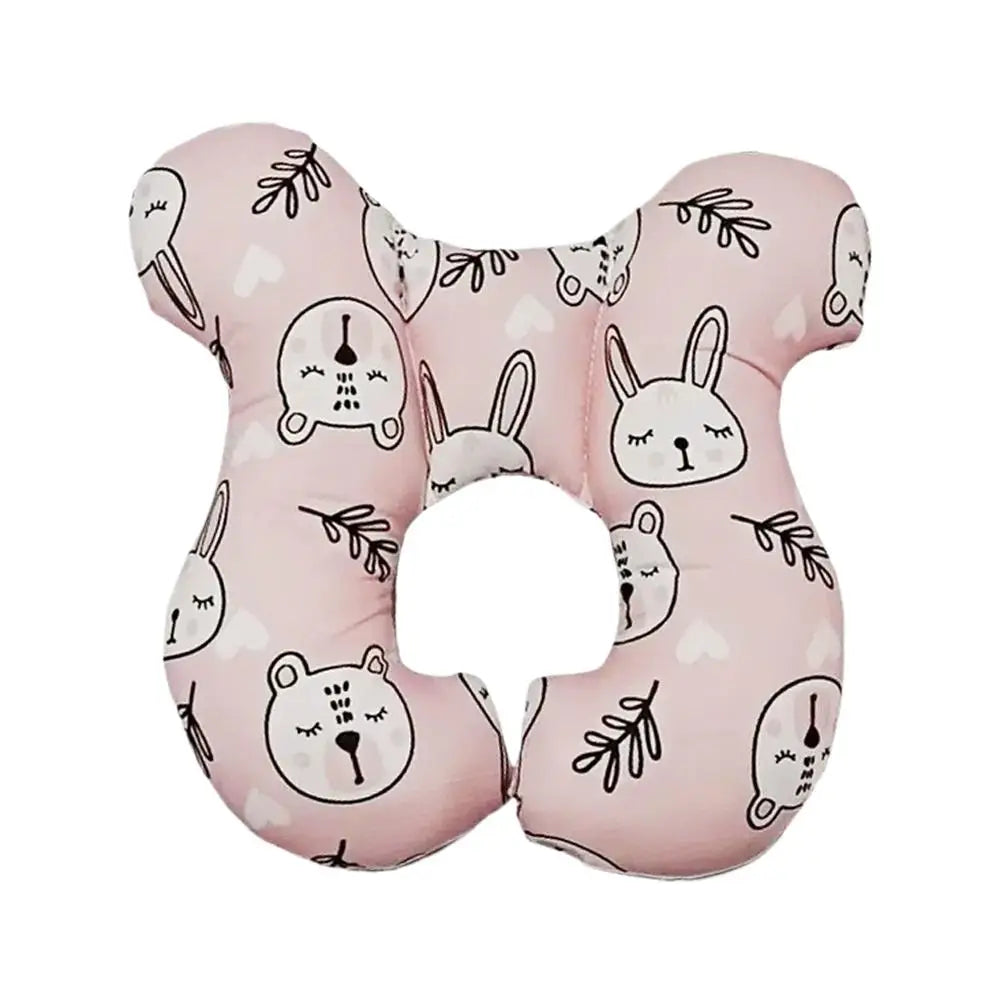 coussin sécurité enfant gris blanc orange bleu jaune points renards oiseaux étoiles ananas confortable