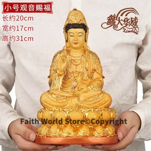 statue bouddha or floral details traditionnel asiatique lotus rouge salle bain